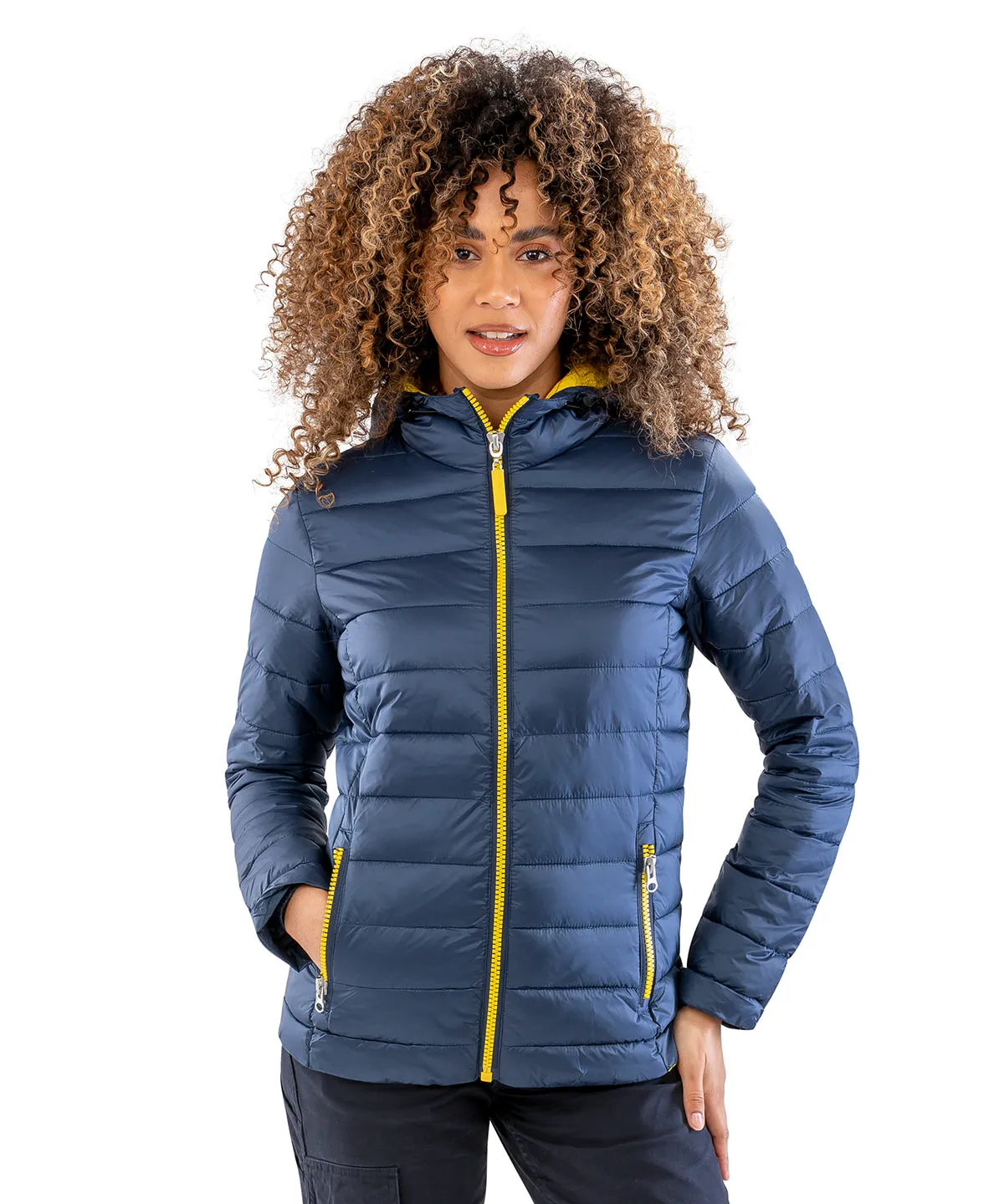 Royal/Navy - Women's Urban snow bird hooded jacket