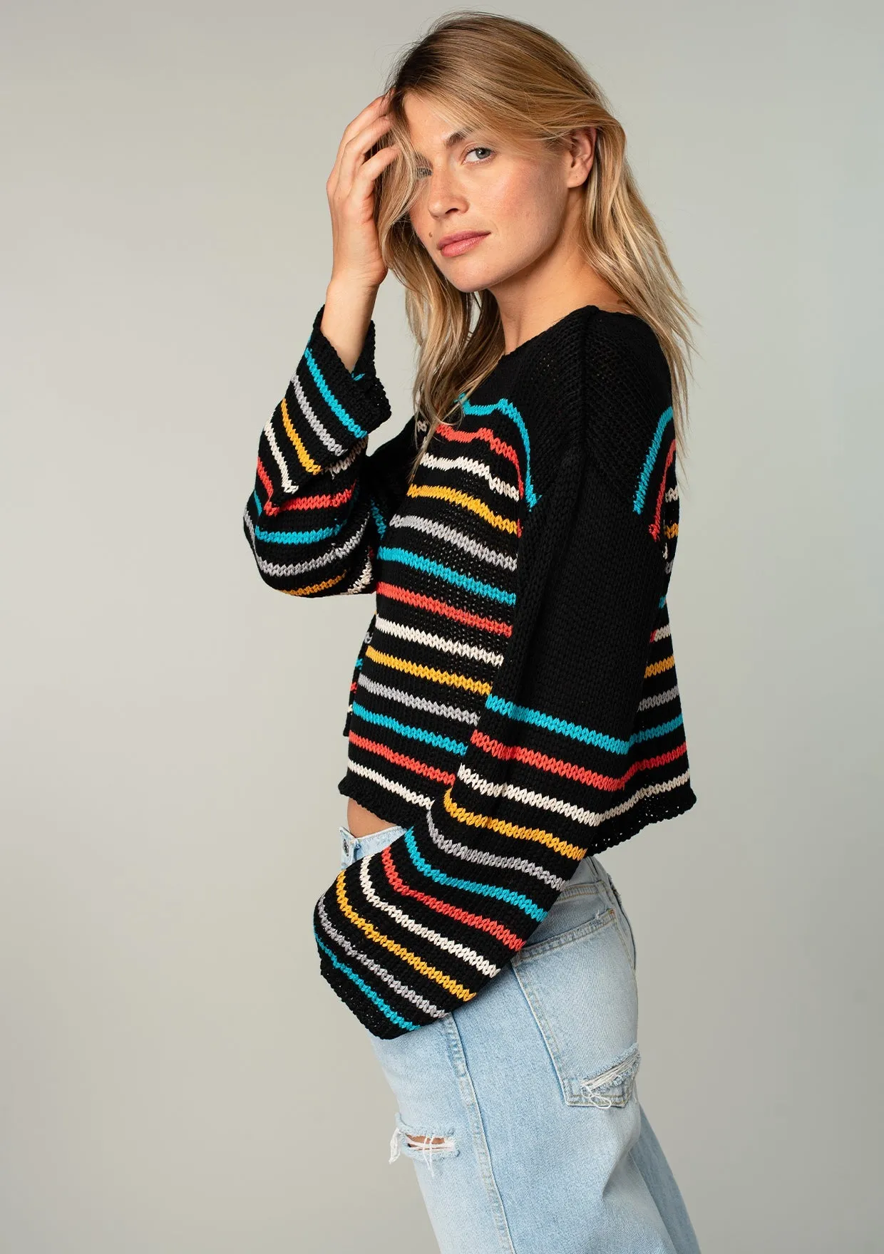 Sera Striped Knit Pullover