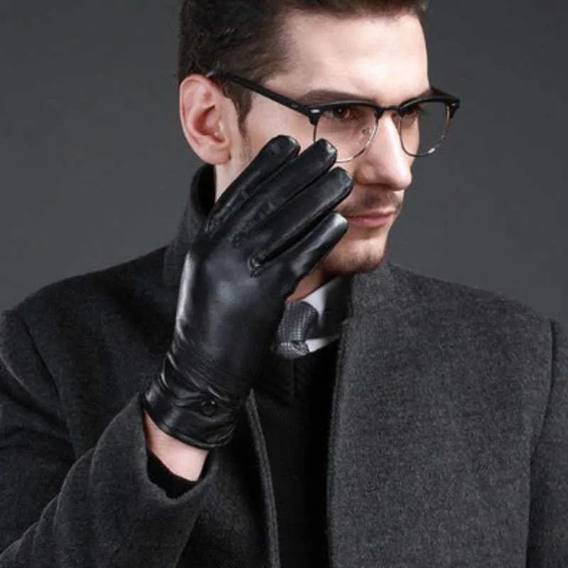 Sheep Leather Gloves Men