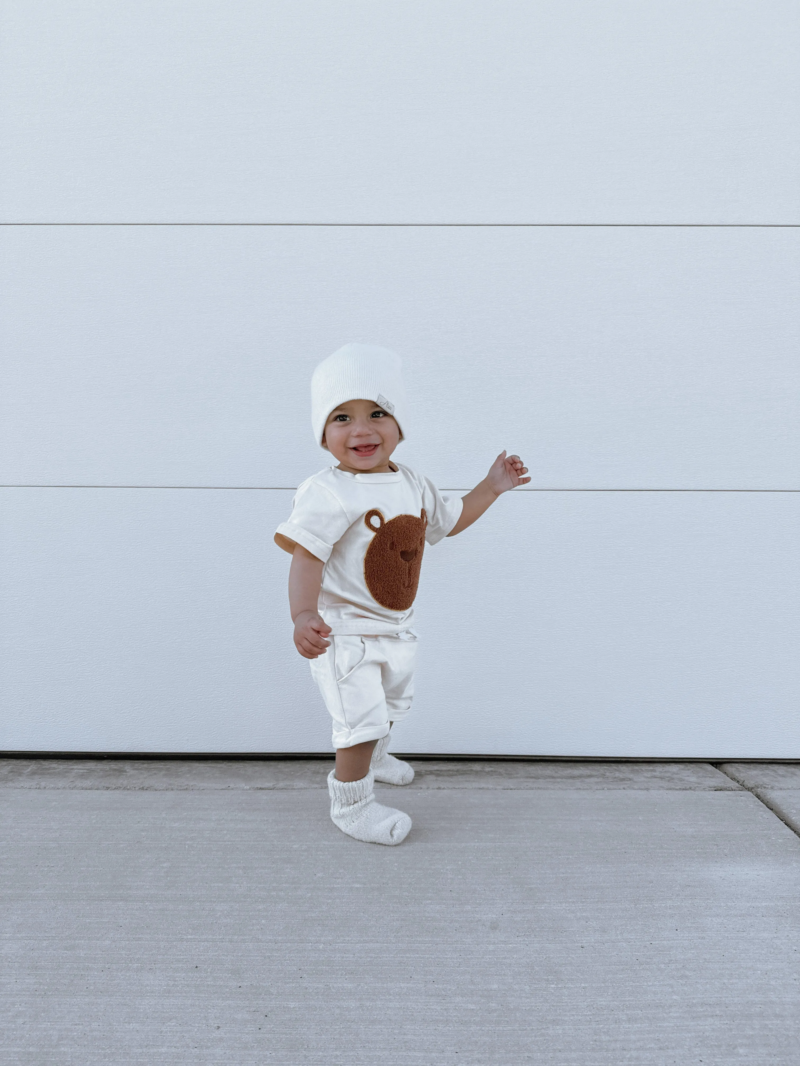 Soft Knitted Cuff Baby Beanie**