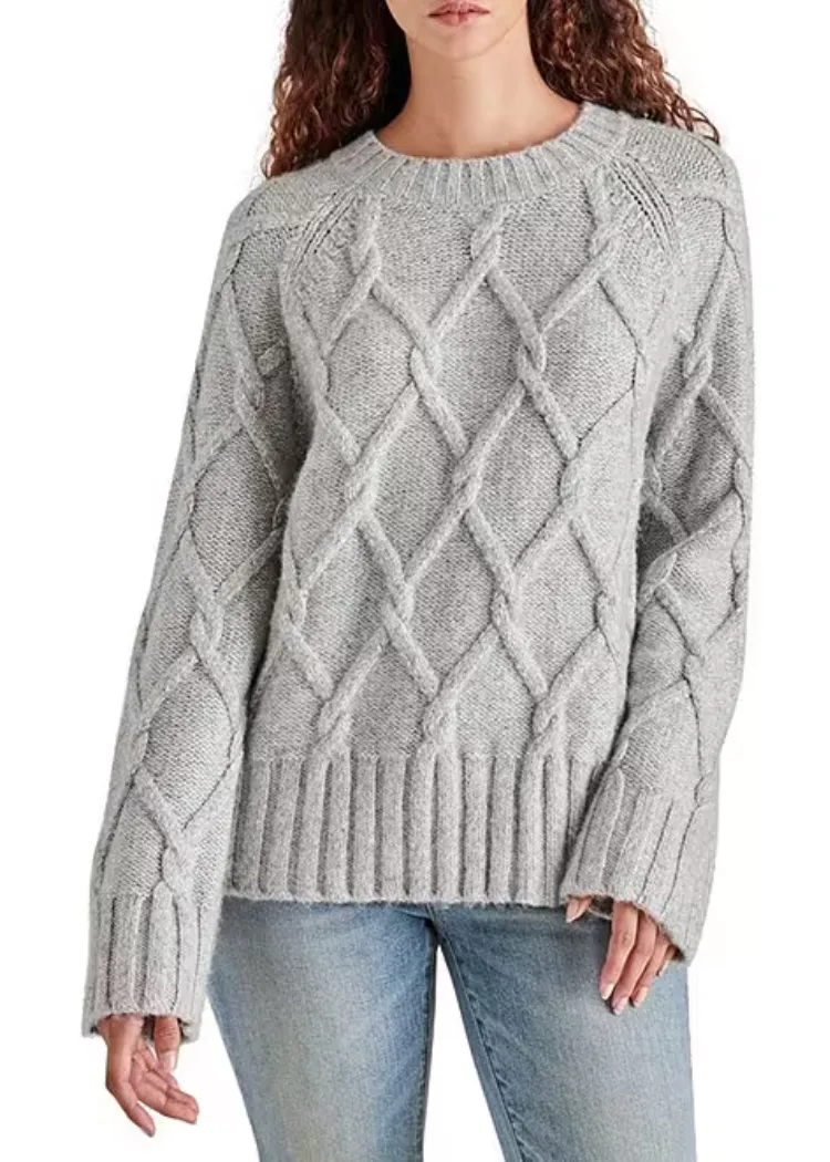 Steve Madden Micah Sweater - Silver Grey