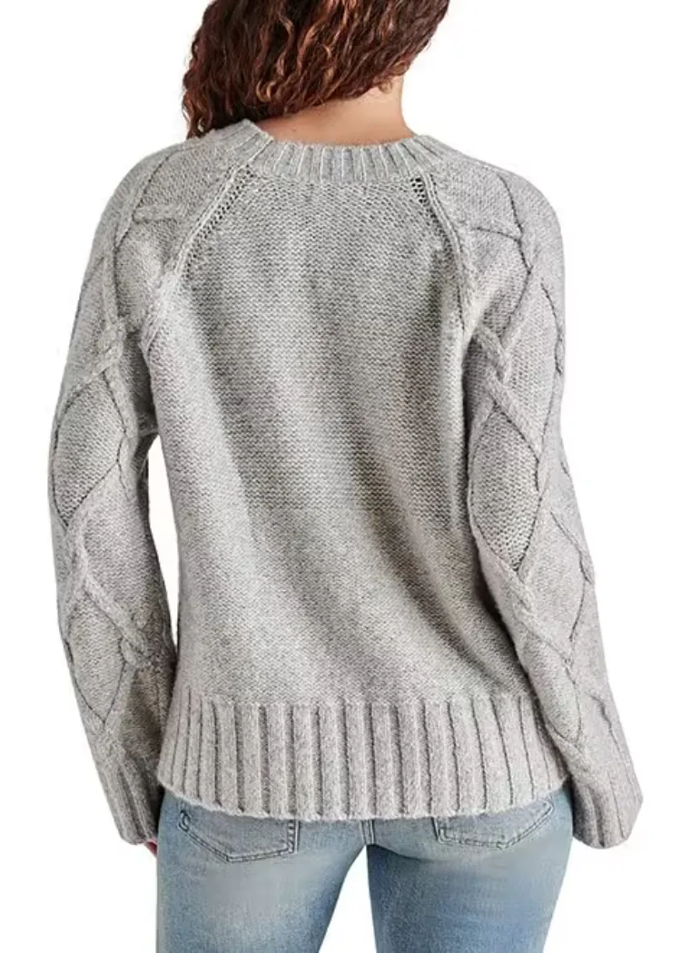 Steve Madden Micah Sweater - Silver Grey