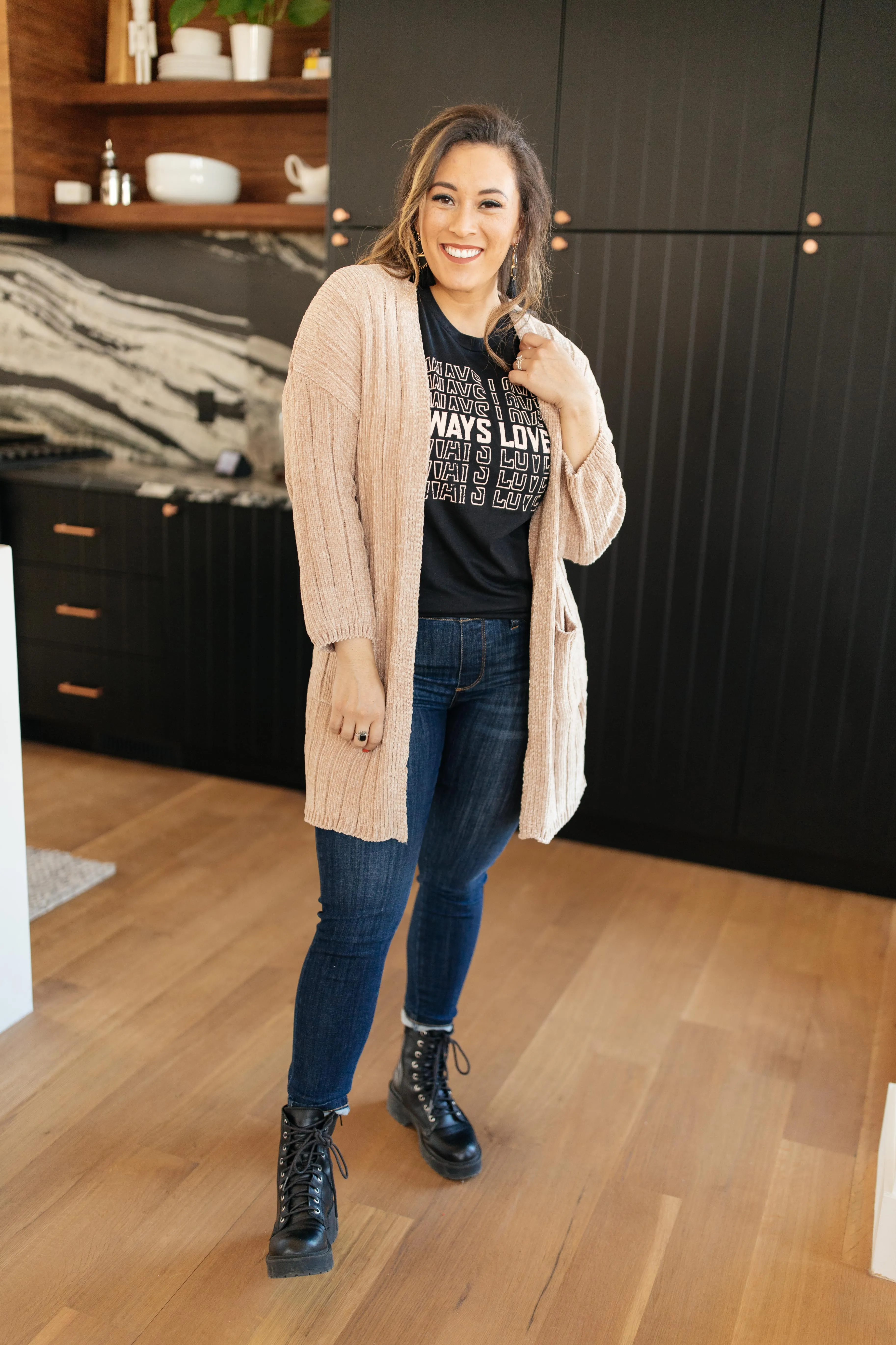 Sunday Morning Cardigan in Almond