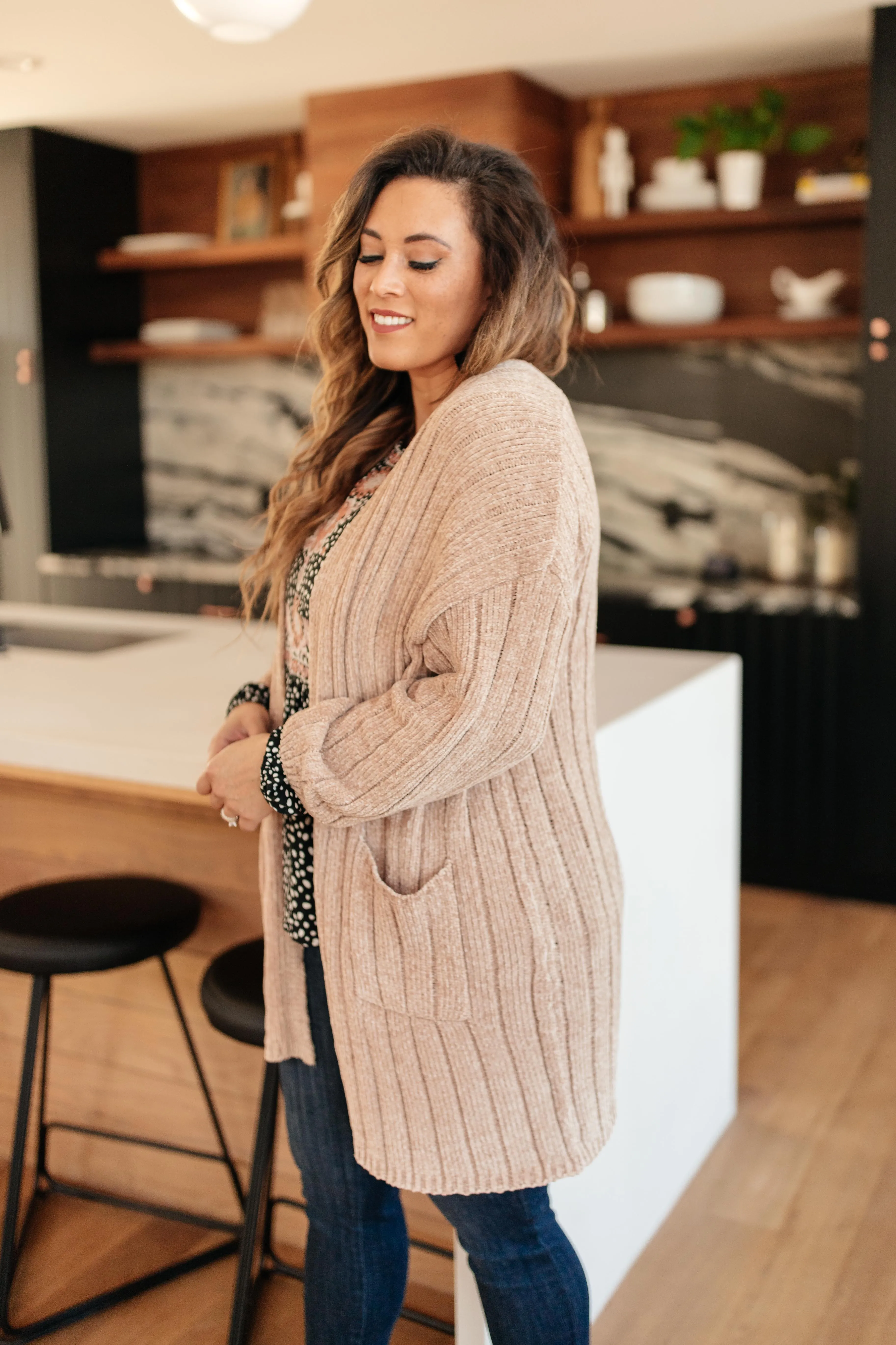 Sunday Morning Cardigan in Almond