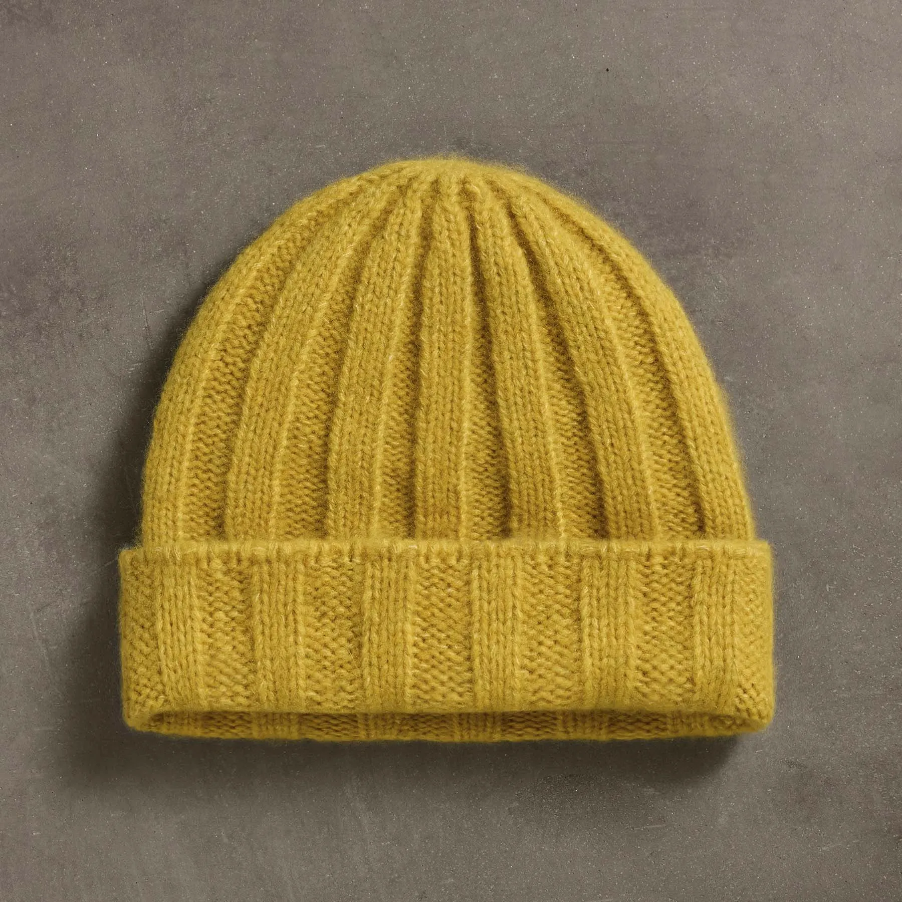 Textured Cashmere Beanie - Straw