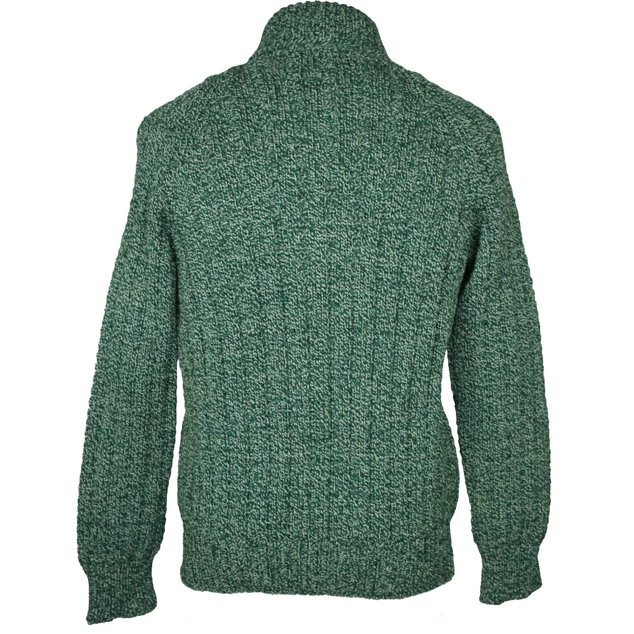 Vintage 1970s Mens Sweater Handcrafted by Canadian Eskimos Inuit Green Wool Sz M