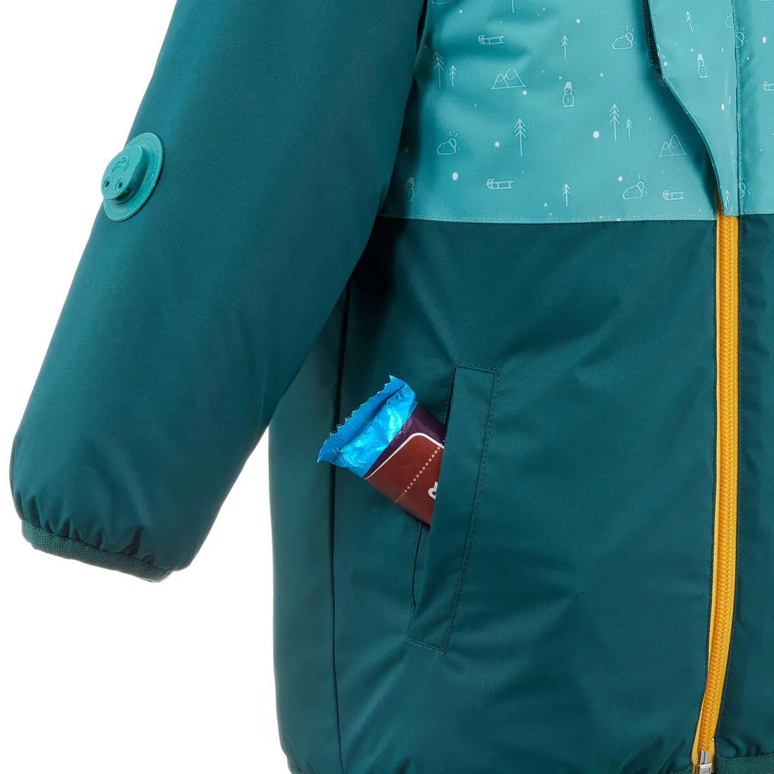 Wedze Warm Lugiklip Baby Ski Jacket - Turquoise