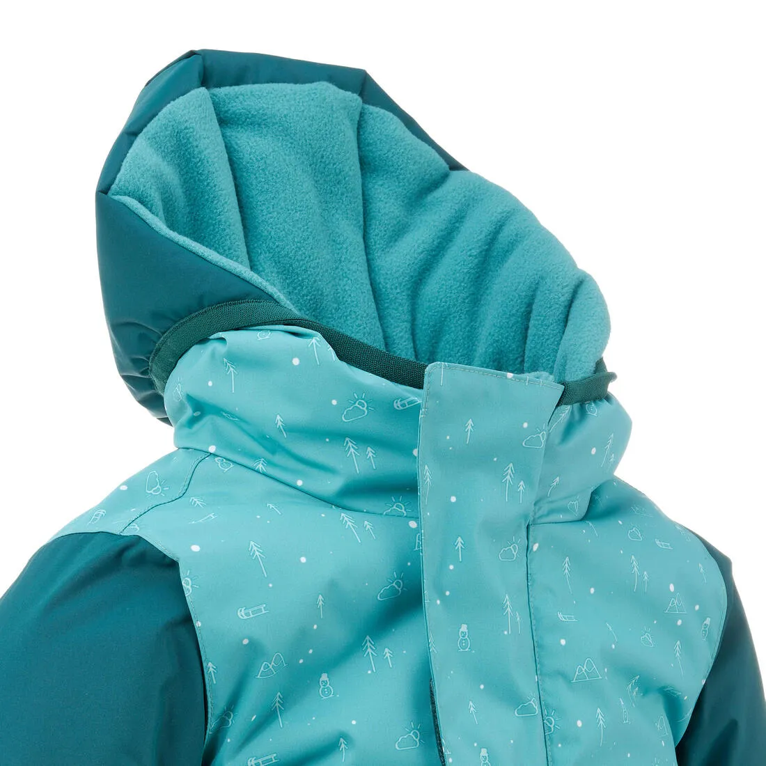 Wedze Warm Lugiklip Baby Ski Jacket - Turquoise