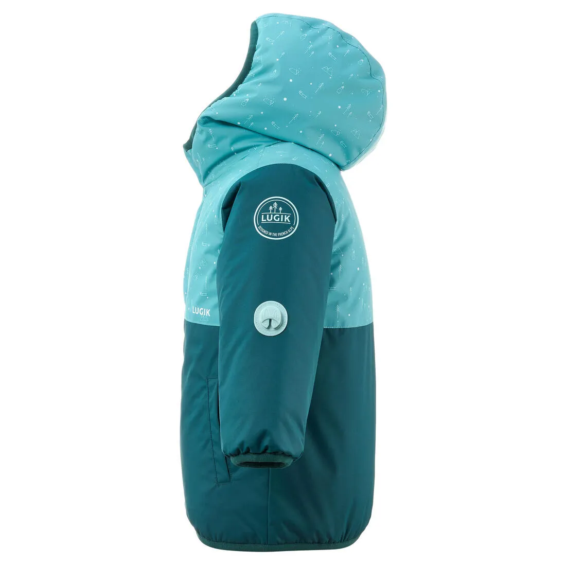 Wedze Warm Lugiklip Baby Ski Jacket - Turquoise