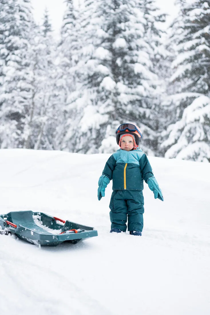 Wedze Warm Lugiklip Baby Ski Jacket - Turquoise