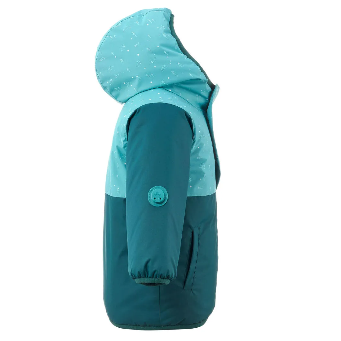 Wedze Warm Lugiklip Baby Ski Jacket - Turquoise