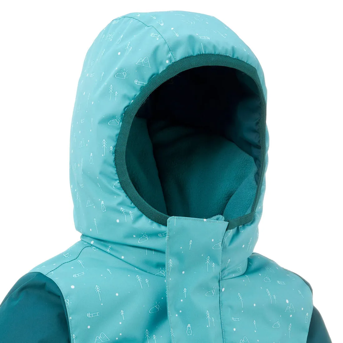 Wedze Warm Lugiklip Baby Ski Jacket - Turquoise