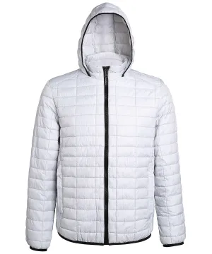 White - Honeycomb hooded jacket