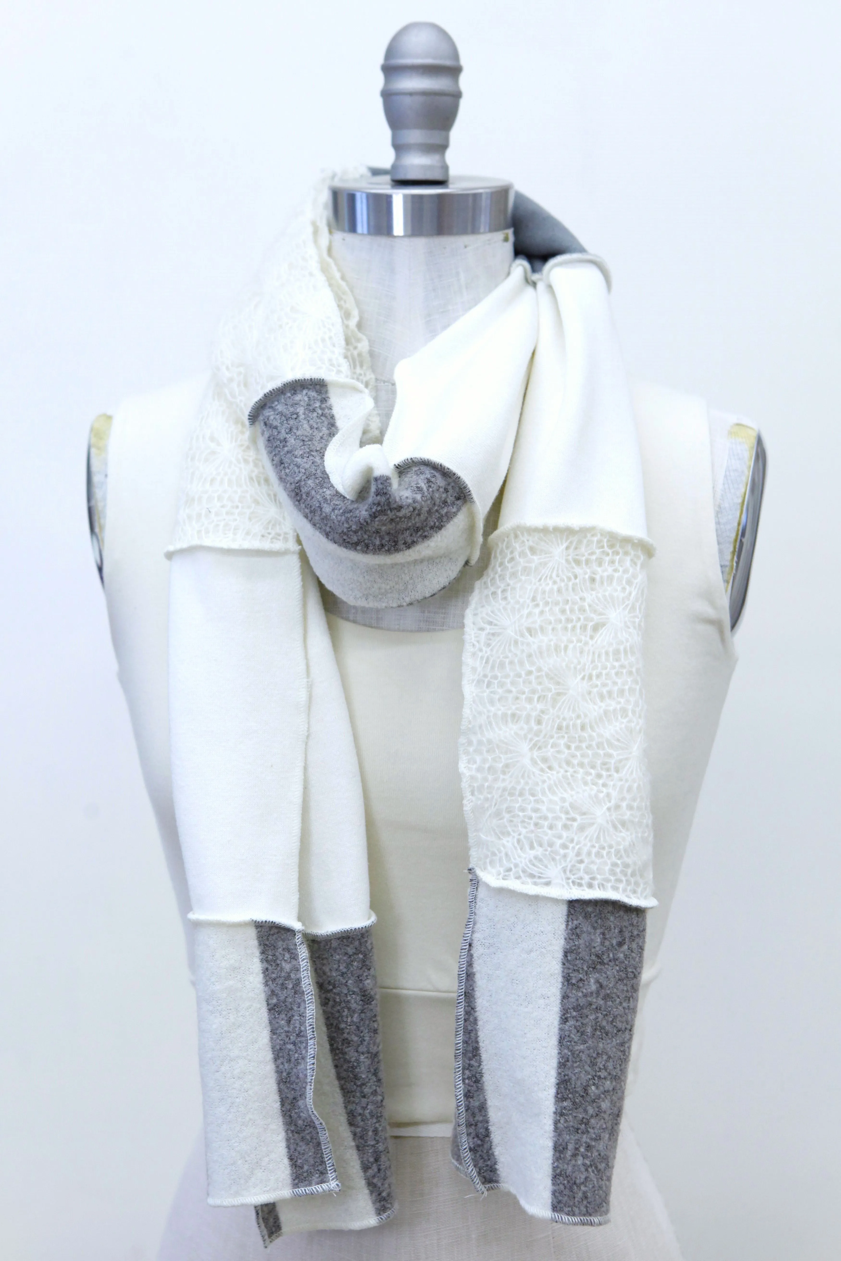 Winter Sage Patchwork Scarf