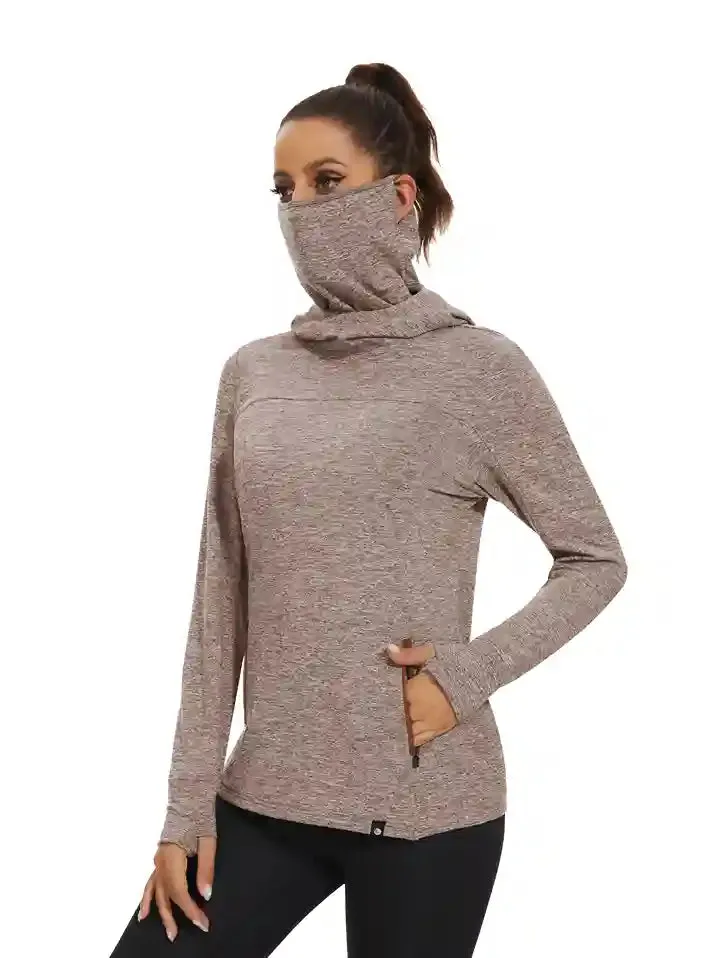 Women's Hooded Thermal Top with Neck Gaiter