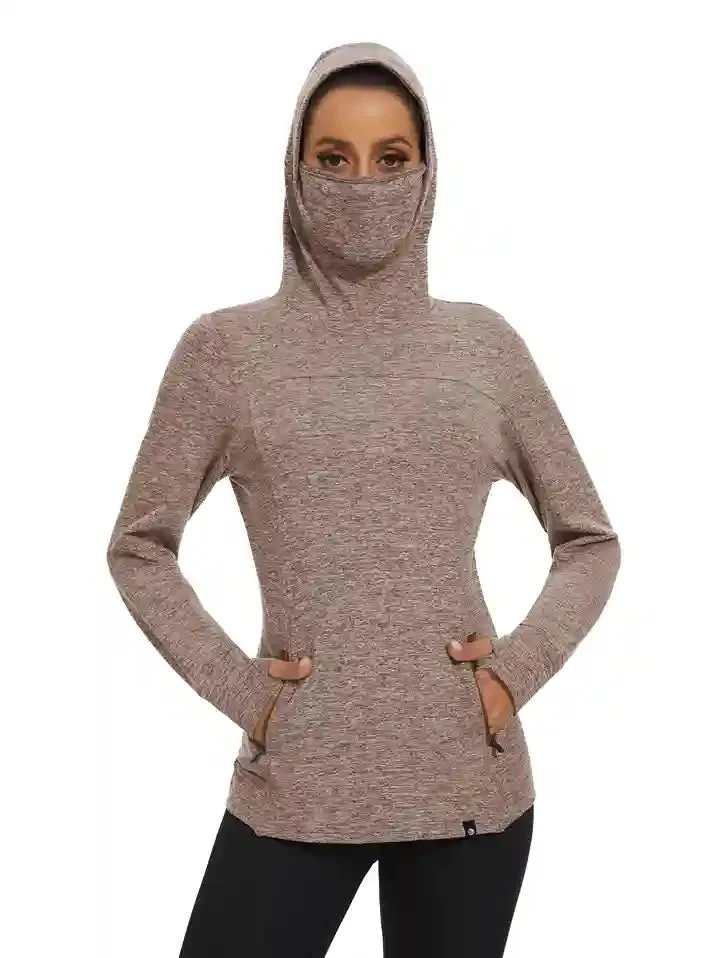 Women's Hooded Thermal Top with Neck Gaiter