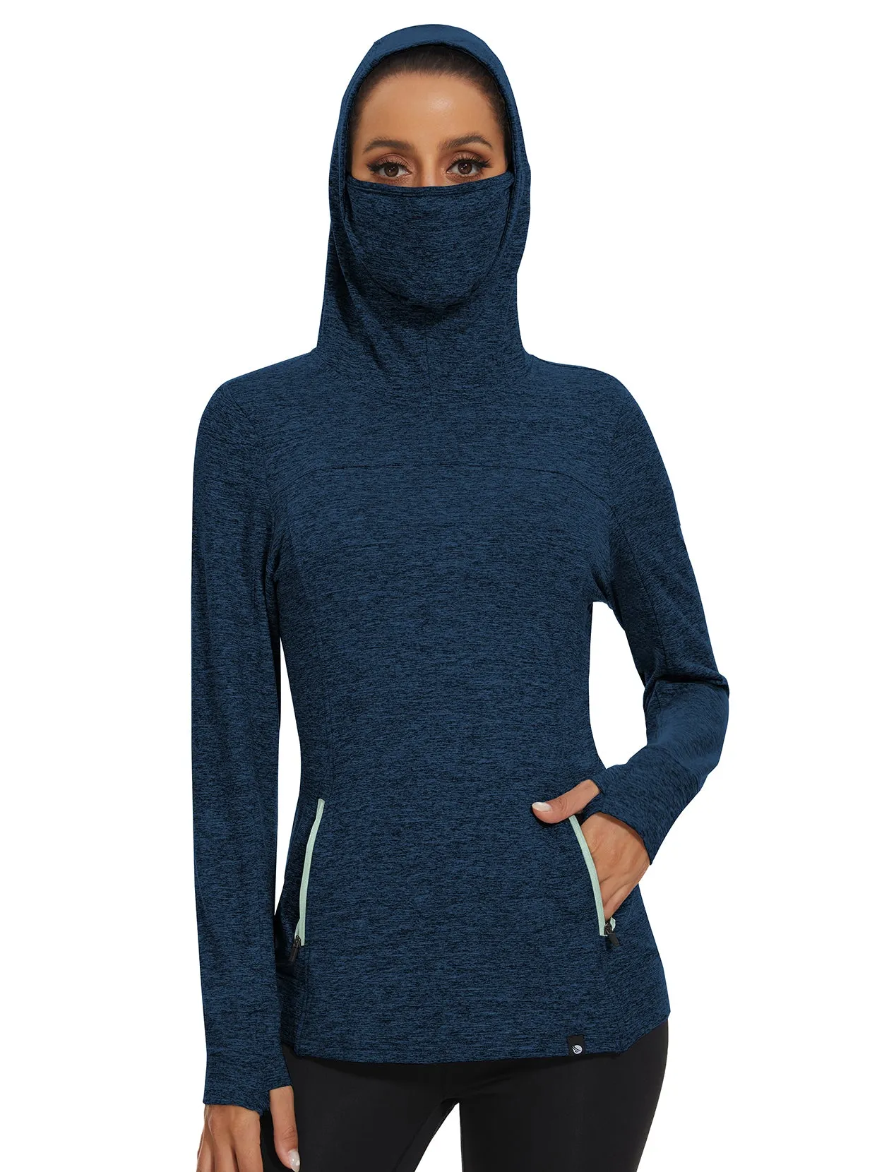 Women's Hooded Thermal Top with Neck Gaiter