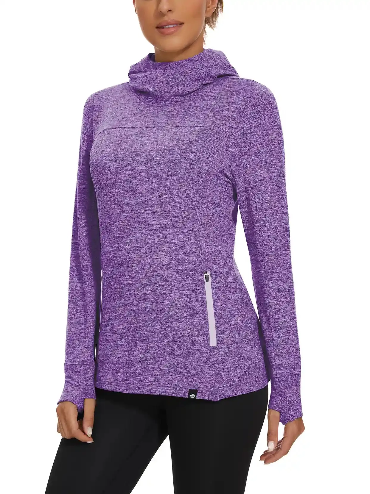 Women's Hooded Thermal Top with Neck Gaiter