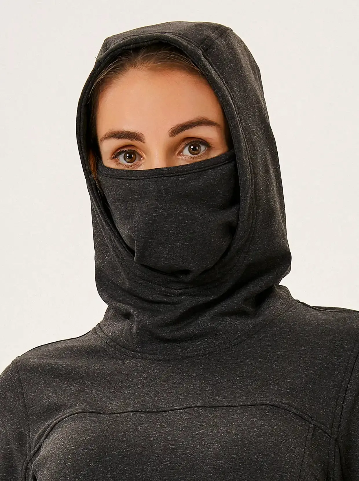 Women's Hooded Thermal Top with Neck Gaiter