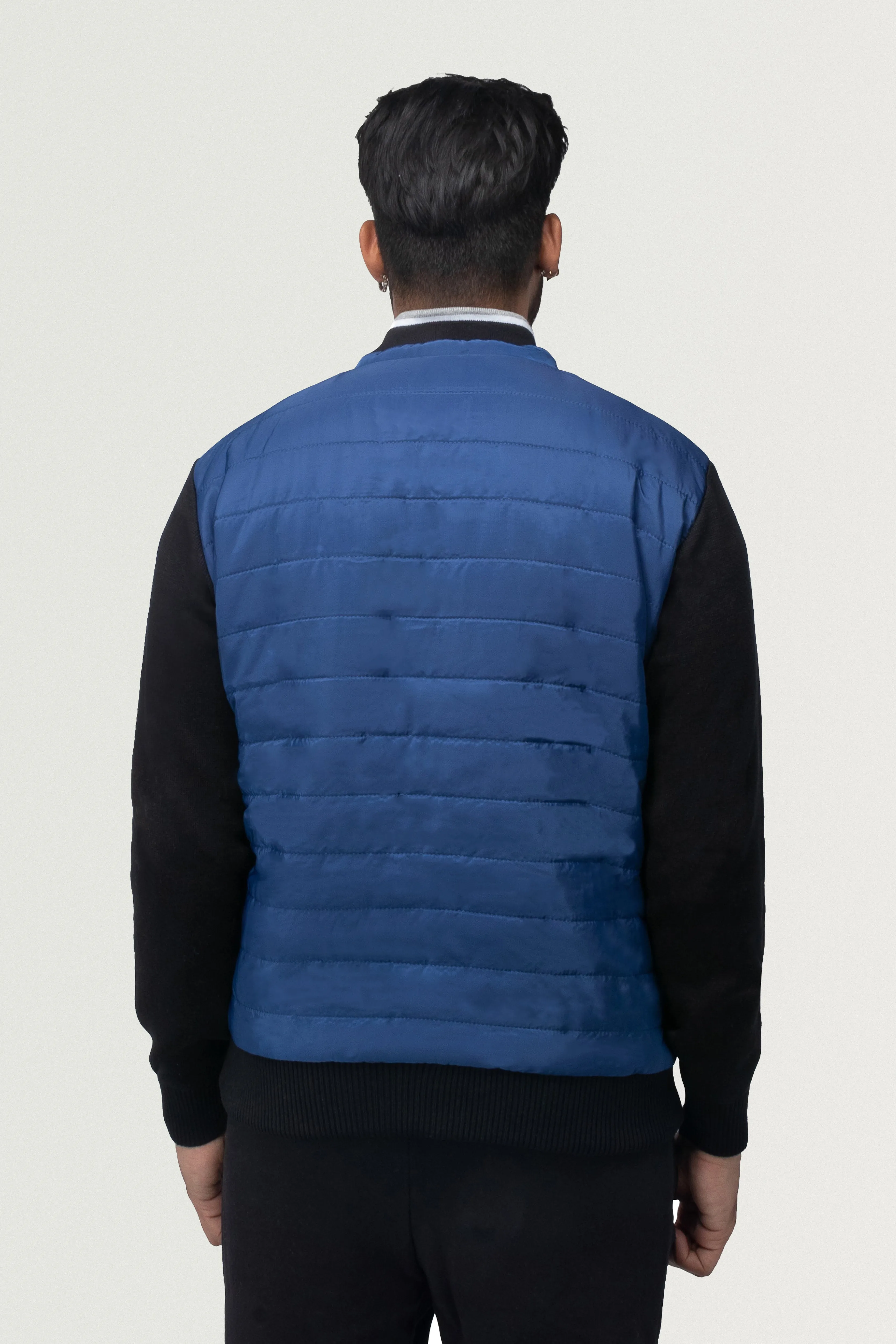 X RAY Men's Lightly Padded Hybrid Sweater Jacket